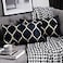 DEZENE Gold Velvet Throw Pillow Covers Navy 2 Pack 12x20 Inch Rectangular Decorative Pillow Cases for Bedroom Sofa Couch Living Room
