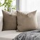 QUAFOO Stone Couch Velvet Throw Pillow Covers 22x22 inch Set of 2 with Zipper Decorative Luxury Soft Solid Rectangle Cushion Covers Case for Sofa Bed Living Room Car