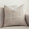 vctops Rustic Lattice Cotton Linen Decorative Throw Pillow Cover Embroidery Square Cushion Cover Pillowcase for Sofa Bedroom Couch Plaid Coffee24x24
