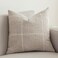 vctops Rustic Lattice Cotton Linen Decorative Throw Pillow Cover Embroidery Square Cushion Cover Pillowcase for Sofa Bedroom Couch Plaid Coffee24x24