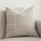 vctops Rustic Lattice Cotton Linen Decorative Throw Pillow Cover Embroidery Square Cushion Cover Pillowcase for Sofa Bedroom Couch Plaid Coffee24x24
