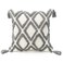 PLWORLD Boho Gray Throw Pillow Cover 20x20 Inch with Tassels Grey Moroccan Tufted Decorative Cream Chenille Fabric Accent Textured Cushion Case for Bed Couch 1 PC Cover Only No Insert