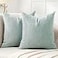 Jepeak Decorative Throw Pillow Covers Pack of 2 Chenille Cozy Modern Concise Cushion Cases for Bedroom Sofa Couch Home Decoration Lightcyanbrown Thread 24 x 24 Inches