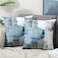 OYIMUA Blue Throw Pillow Covers 20x20Modern Abstract Blue and Gray Couch Pillow CoversDecorative Accent Pillow CoverSquare Pillow Cases for Sofa Living Room Bedroom Set of 2