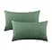 mixeoo Comfy Sage Green Throw Pillow Covers Decorative Lumbar Solid Rectangle Thick Velvet Super Soft Cushion Cases Home Decor for Sofa Couch Living Room Chair Set of 2 12 x 20 Inch