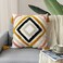 JASEN Boho Throw Pillow Covers Woven Tufted Decorative Pillow Covers with Tassel Diamond Pattern Pillow Covers for Couch Sofa Bedroom Living Room No Pillow Insert Yellow 18 x 18Inch