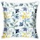 VARUN Throw Pillow Covers Yellow Blue Floral Leaves Square Pillowcase for Home Decor Sofa Car Bedroom Pillow case 18x18inch