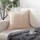 ATLINIA Decor Throw Pillow Cover Decorative Farmhouse 20x20 Pillows Cover Linen Boho Cushion Cover for Bed Couch Sofa Outdoor Beige
