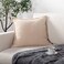 ATLINIA Decor Throw Pillow Cover Decorative Farmhouse 20x20 Pillows Cover Linen Boho Cushion Cover for Bed Couch Sofa Outdoor Beige