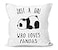 Liosei Panda Bear Throw Pillow Cover 18 x 18 Inch Panda Lover Gifts for Home Decor