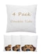 IEDASING'S CHOICE 4 Pack Sublimation Blanks Throw Pillowcase Heat Transfer Cushion Covers with Invisible Zippers for DIY Printing Sofa Coach Decor White 157x157 Polyester No Pillow Insert