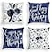 D DIFARIC Navy Blue Throw Pillow Covers 20x20 Inch Floral Roses Flower White Grey Pillows Decorative Throw Pillows Modern Quote Spring Velvet Cushion Case Set of 4 for Couch Bed Sofa