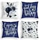 D DIFARIC Navy Blue Throw Pillow Covers 20x20 Inch Floral Roses Flower White Grey Pillows Decorative Throw Pillows Modern Quote Spring Velvet Cushion Case Set of 4 for Couch Bed Sofa