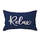 ULOVE LOVE YOURSELF Relax Lumbar Throw Pillow Case 1220 Inch Housewarming Gifts Farmhouse Blue Decorative RectangularWaist Cushion Cover for Sofa Beach Porch Bench Decor1220 Blue