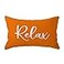ULOVE LOVE YOURSELF Relax Lumbar Throw Pillow Case 1220 Inch Housewarming Gifts Farmhouse Orange Decorative RectangularWaist Cushion Cover for Sofa Beach Porch Bench Decor 1220 Orange