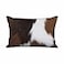 Mugod Rectangle Pillow Cover Real Cowhide Fabric PrintingPillow Case for Bed Couch Office Decor 20x30 Inches