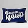 Burosev Lets Get Nauti Navigation Soft Throw Pillow Cover Nautical Navy Blue Decorative Pillowcase Nautical Sailing Farmhouse Decor Decorations for Home Bedroom Sofa Living Room12 x 20 Inch