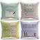 BXFAHZJ Classroom Pillows Throw Pillow Cover Library Decor Reading Nook Book Theme 18x18 Inch Set of 4 Decor for Home Reading Room Dorm Gifts for Book Lovers Student