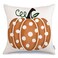 GEEORY Fall Pillow Covers 18x18 inch Polka Dots Pumpkin Throw Pillow Covers for Thanksgiving Decorations Party Pillows Decorative Pillow Covers for Couch Sofa