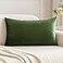 MIULEE Polyester Pillow Cover Soft Luxury Decorative Throw Pillow Cover Single Rectangle Cushion Case for Spring Couch Sofa Bedroom Car Decor12x20 Inch Moss Green