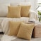 Fancy Homi 4 Packs Decorative Throw Pillow Covers for Living Room Couch Bed Modern Farmhouse Boho Home Dcor Accent Cushion Case 18 x 18 Mustard Yellow