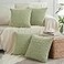 Fancy Homi 4 Packs Decorative Throw Pillow Covers for Living Room Couch Bed Modern Farmhouse Boho Home Dcor Accent Cushion Case 18 x 18 Sage Green