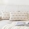 YEENAASY Boho Throw Pillow Covers 12x20 Set of 2 Modern Farmhouse Decorative Cushion Case Tufted Square Pillows Cover Neutral Pillow Cases Accent Pillowcase for SofaCouchBedBeige and Khaki