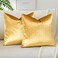 OTOSTAR Soft Velvet Decorative Throw Pillow Covers Solid Square Cushion Case Home Decor Pillow Covers for Couch Sofa Bedroom Living Room Decorative Pillowcases 22 x 22 Inch Pack of 2 Gold