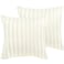COTEY 18x18 Throw Pillow Covers Set of 2 Decorative Faux Fur Covers for Bed Couch Soft Fluffy Pillow Cover with Velvet Back for Living Room Neutral Home Dcor Accent for Sofa Cream White