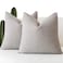 Foindtower Pack of 2 Textured Boucle Throw Pillow Covers Accent Solid Decorative Pillow Cases Cozy Woven Couch Cushion Case for Sofa Bedroom Living Room Home Decor 20 x 20 InchNeutral Grey