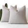 Foindtower Pack of 2 Textured Boucle Throw Pillow Covers Accent Solid Decorative Pillow Cases Cozy Woven Couch Cushion Case for Sofa Bedroom Living Room Home Decor 20 x 20 InchNeutral Grey