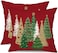 DFXSZ Christmas Pillow Covers 20x20 Inch Set of 2 Xmas Tree Decorative Red Throw Pillows Winter Christmas Decor for Home Couch TH50C20