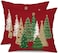 DFXSZ Christmas Pillow Covers 20x20 Inch Set of 2 Xmas Tree Decorative Red Throw Pillows Winter Christmas Decor for Home Couch TH50C20