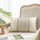 Mayler Yee Lumbar Throw Pillow Covers 12 x 20Inch30x50cm 1PC for Living Room Cotton Linen Boho Sytle Decorative Home Beige Black Grid