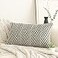 Jonhier Black White Chevron Lumbar Throw Pillow Cover Boho Farmhouse Geometric Pattern Cushion Cover Mid Century Accent Decorative Pillowcase for Sofa Couch Bedroom Living Room 12 x 20 inch