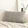 Jonhier Black White Chevron Lumbar Throw Pillow Cover Boho Farmhouse Geometric Pattern Cushion Cover Mid Century Accent Decorative Pillowcase for Sofa Couch Bedroom Living Room 12 x 20 inch