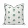 Jillien Harbor Marco Green Blockprint Premium Pillow Cover Grandmillennial Throw Pillow for Home Green Pillow Cover