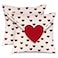 AACORS Valentines Day Pillow Covers 18X18 Set of 2Love Heart Decorations Holiday Farmhouse Decorative Pillow Case for Sofa Couch