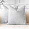 OTOSTAR Pack of 2 Throw Pillow Covers 20x20 Inch Linen Blue Grey Pillowcases Farmhouse Decorative Solid Pillow Covers 50x50 cm Square Cushion Case for Home Decor Sofa Couch Bed Blue Grey