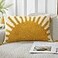 Adabana Decorative Boho Throw Pillow Covers 12x20 Lumbar Tufted Pillows Cover for Couch Bed Sun Sunshine Pillow Cover for Kids