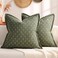 ZWJD Pillow Covers 22x22 Set of 2 Soft Polyester Textured Pillow Covers with Stylish Flange Edge Cozy Farmhouse Throw Pillows for Couch Bed Sofa Living Room