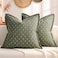 ZWJD Pillow Covers 22x22 Set of 2 Soft Polyester Textured Pillow Covers with Stylish Flange Edge Cozy Farmhouse Throw Pillows for Couch Bed Sofa Living Room