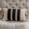 vctops Boho Cotton Linen Decorative Throw Pillow Covers with Tassels 16x24 Inch Soft Farmhouse Neutral Stripe Pillow Covers Accent Macrame Woven Black Cushion Case for Couch Sofa Car Tree A16x24