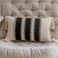 vctops Boho Cotton Linen Decorative Throw Pillow Covers with Tassels 16x24 Inch Soft Farmhouse Neutral Stripe Pillow Covers Accent Macrame Woven Black Cushion Case for Couch Sofa Car Tree A16x24
