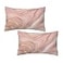 Tebjh Pink and Gold Marble Pillow Covers 12x20 Set of 2 Pink Gold Abstract Art Modern Throw Pillow Covers Outdoor Decorative Lumbar Pillow Case for Couch Bed Sofa Cushion Home Decor
