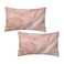 Tebjh Pink and Gold Marble Pillow Covers 12x20 Set of 2 Pink Gold Abstract Art Modern Throw Pillow Covers Outdoor Decorative Lumbar Pillow Case for Couch Bed Sofa Cushion Home Decor