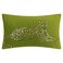 JWH Leopard Print Throw Pillow Cover Decorative Velvet Cushion with Gold Foil Printing Lumbar Pillowcase for Bed Couch Chair Car 12x20 Inches Green