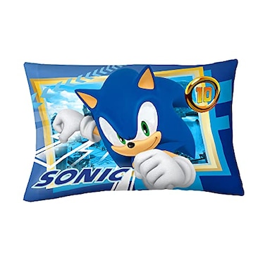 Franco Kids Bedding Super Soft Microfiber Reversible Pillowcase 20 in x 30 in Sonic The Hedgehog