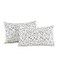 ECOCOTT 2 Pack Pillowcase King Size with White Black Floral Pillow Cases Set 100 Cotton King Pillow Covers Envelope Closure King 20x36