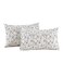 ECOCOTT 2 Pack Pillowcase King Size with White Black Floral Pillow Cases Set 100 Cotton King Pillow Covers Envelope Closure King 20x36